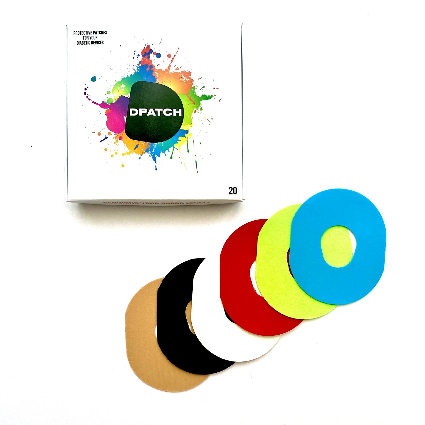 SAMPLE - D Patch Assorted Dexcom G7 Smooth Cut Out CGM Patches