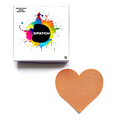 D Patch - CUSTOMISE YOUR PACK - Dexcom G6 CGM Patches Heart Shape [Cotton Material]