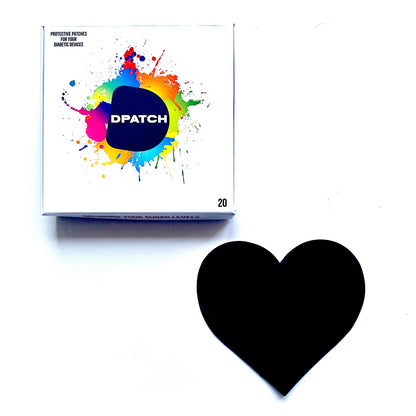 D Patch - CUSTOMISE YOUR PACK - Dexcom G6 CGM Patches Heart Shape [Cotton Material]