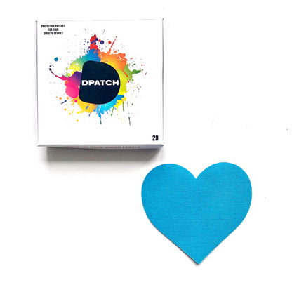 D Patch - CUSTOMISE YOUR PACK - Dexcom G6 CGM Patches Heart Shape [Cotton Material]