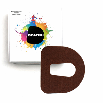 Dexcom G6 Sensor Patch – Water-Resistant Adhesive Sensor Cover | Cotton, Single Colour (Cut-Out Oval) – D Patch