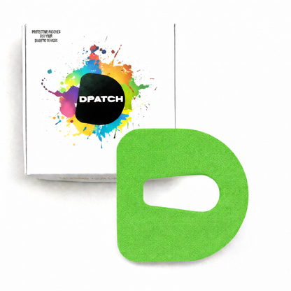 Dexcom G6 Sensor Patch – Water-Resistant Adhesive Sensor Cover | Cotton, Single Colour (Cut-Out Oval) – D Patch