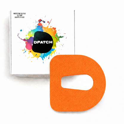 Dexcom G6 Sensor Patch – Water-Resistant Adhesive Sensor Cover | Cotton, Single Colour (Cut-Out Oval) – D Patch