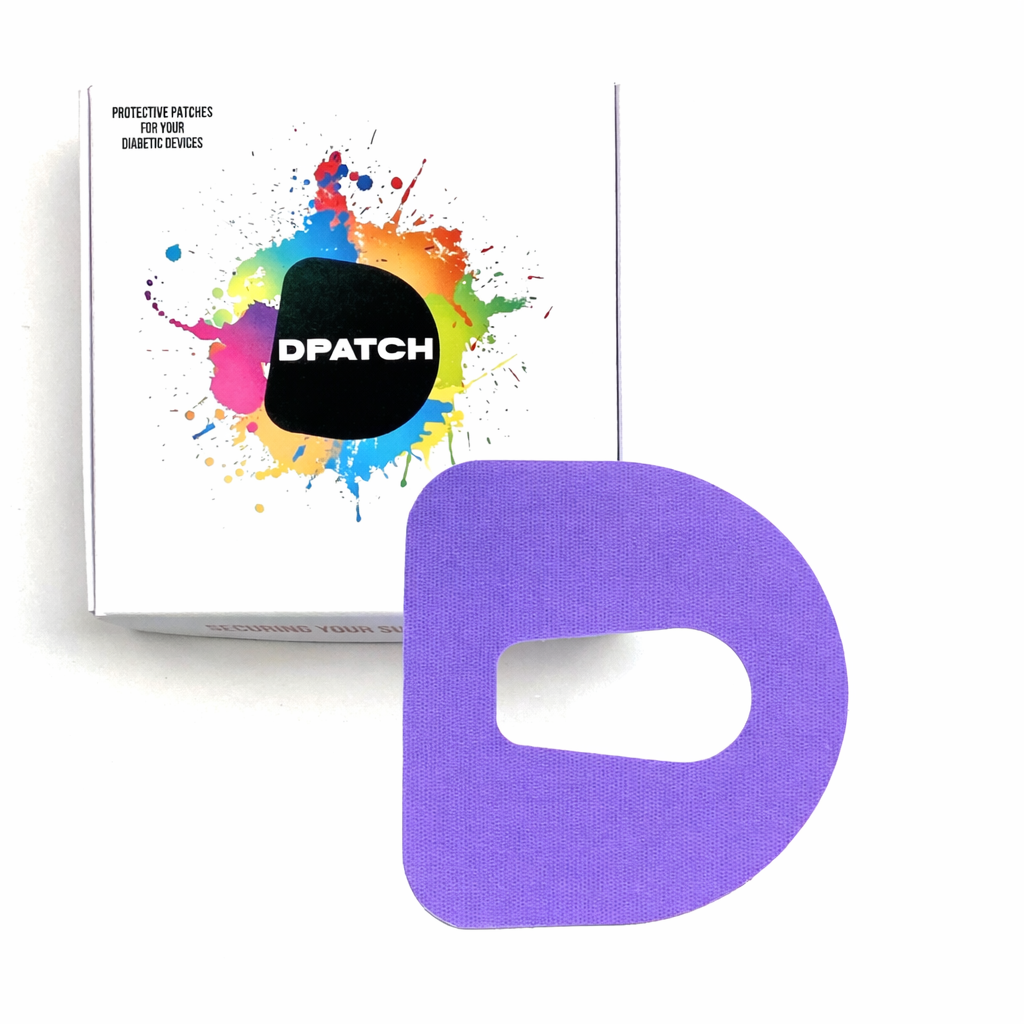 Dexcom G6 Sensor Patch – Water-Resistant Adhesive Sensor Cover | Cotton, Single Colour (Cut-Out Oval) – D Patch