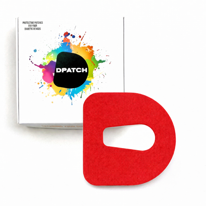 Dexcom G6 Sensor Patch – Water-Resistant Adhesive Sensor Cover | Cotton, Single Colour (Cut-Out Oval) – D Patch