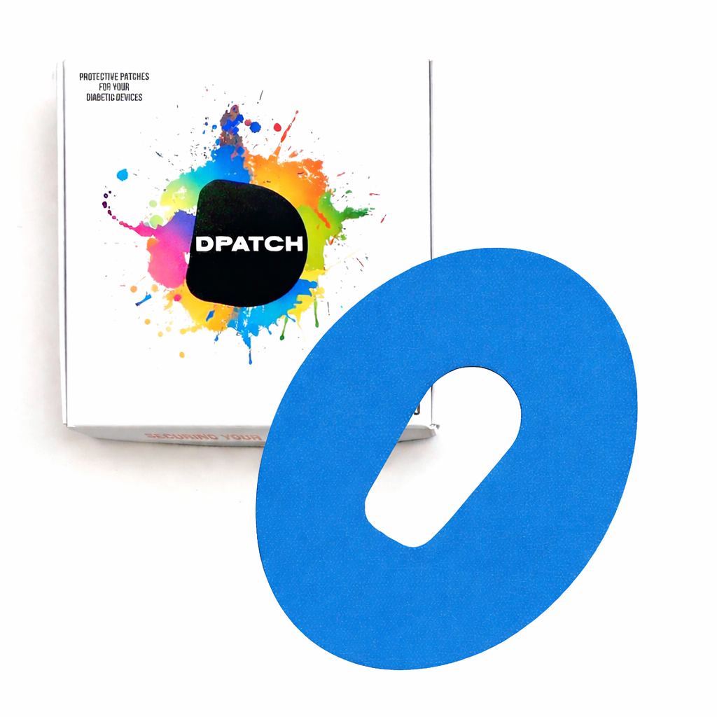 Dexcom G6 Sensor Patch – Water-Resistant Adhesive Sensor Cover | Cotton, Single Colour (Cut-Out Oval) – D Patch