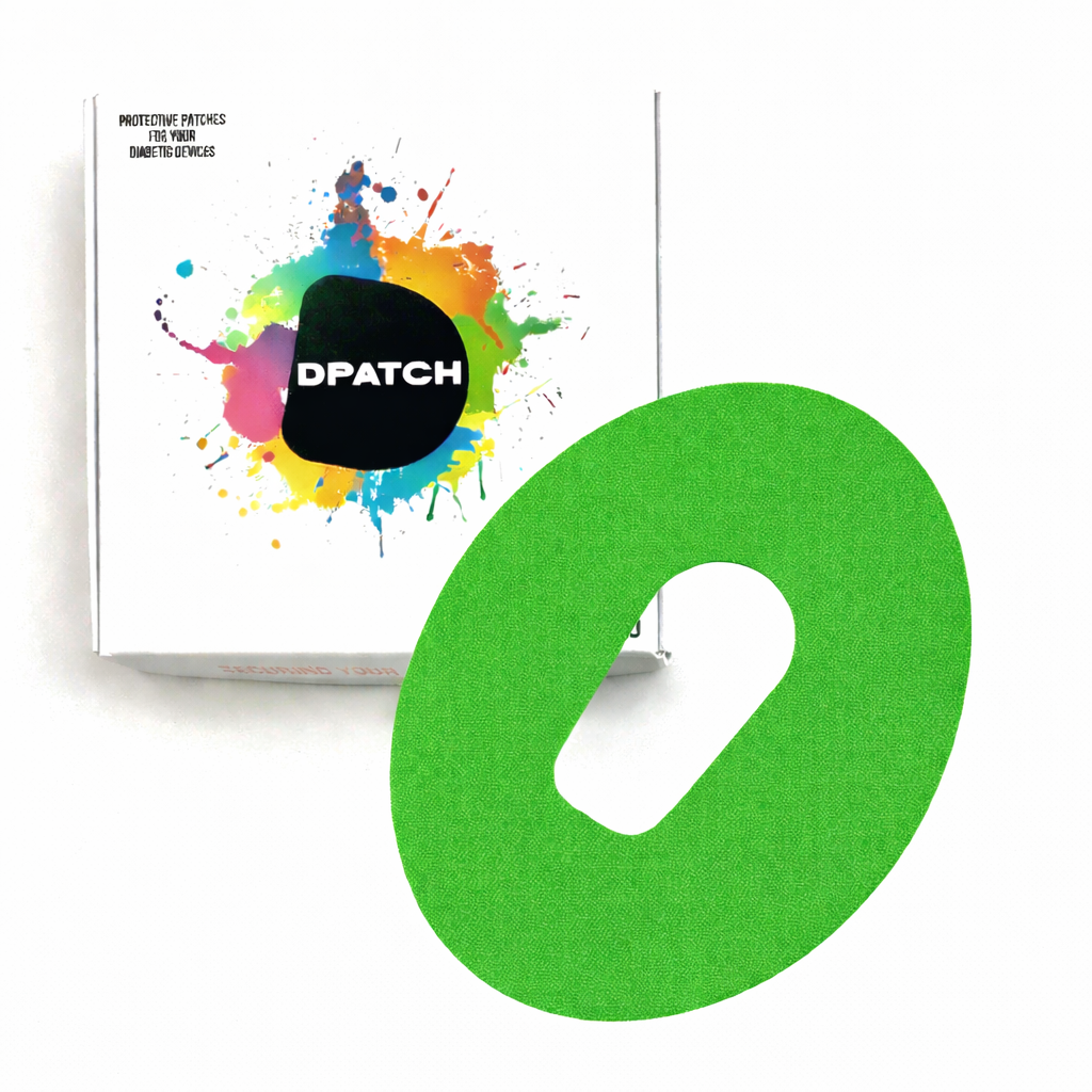 Dexcom G6 Sensor Patch – Water-Resistant Adhesive Sensor Cover | Cotton, Single Colour (Cut-Out Oval) – D Patch