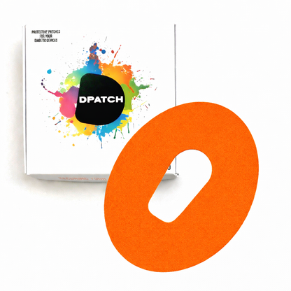 Dexcom G6 Sensor Patch – Water-Resistant Adhesive Sensor Cover | Cotton, Single Colour (Cut-Out Oval) – D Patch