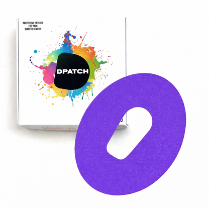 Dexcom G6 Sensor Patch – Water-Resistant Adhesive Sensor Cover | Cotton, Single Colour (Cut-Out Oval) – D Patch