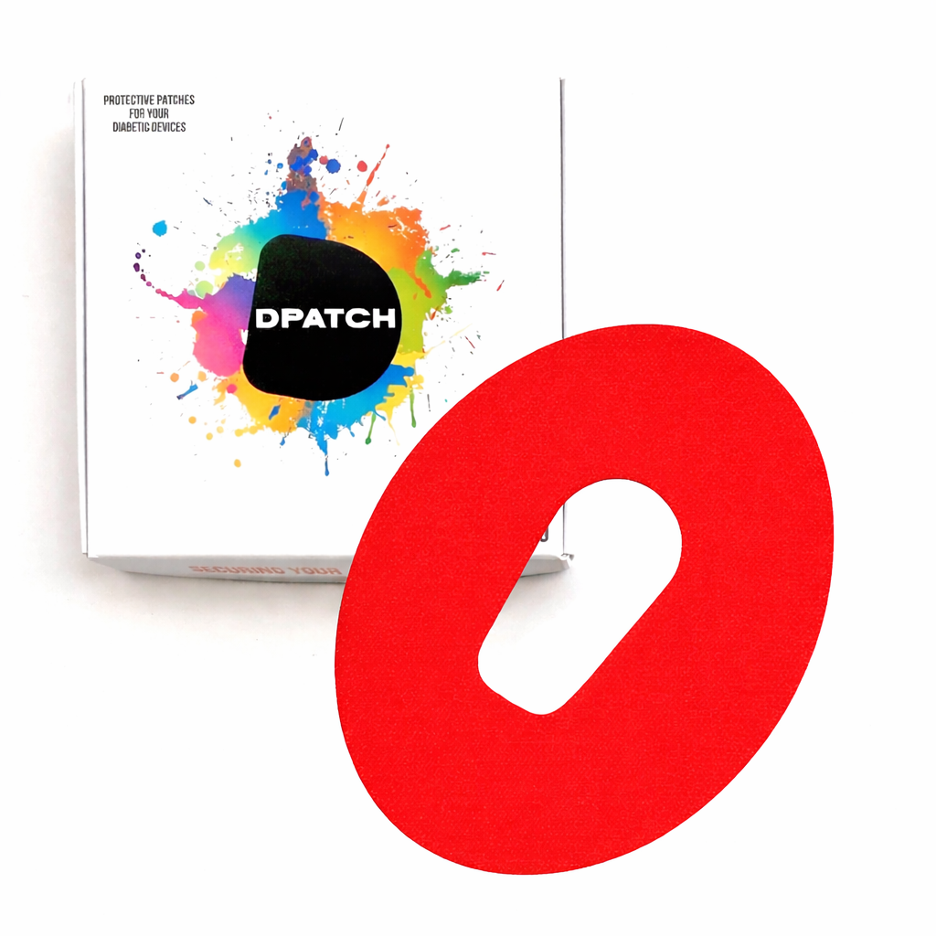 Dexcom G6 Sensor Patch – Water-Resistant Adhesive Sensor Cover | Cotton, Single Colour (Cut-Out Oval) – D Patch