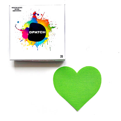 D Patch - CUSTOMISE YOUR PACK - Dexcom G6 CGM Patches Heart Shape [Cotton Material]