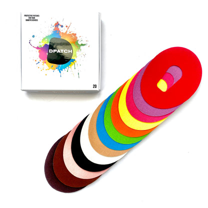 D Patch Protective Patches - Custom Pack - COTTON [Dexcom G6 - Cut Out] Diabetic CGM Patches