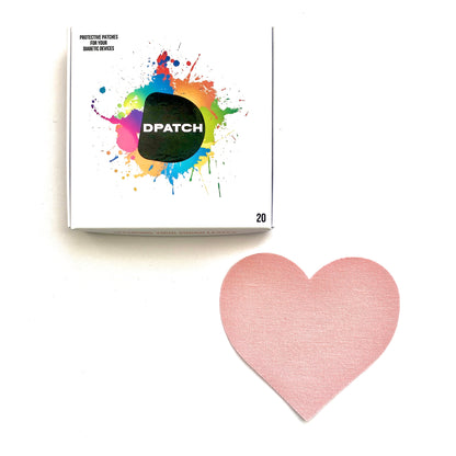 D Patch - CUSTOMISE YOUR PACK - Dexcom G7 CGM Patches Heart Shape [Cotton Material]