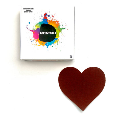 D Patch - CUSTOMISE YOUR PACK - Dexcom G7 CGM Patches Heart Shape [Cotton Material]