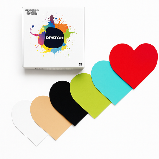 Simplera Sensor Patch – Smooth Heart – Choose Your Colours | D Patch
