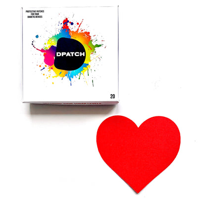 D Patch - CUSTOMISE YOUR PACK - Dexcom G6 CGM Patches Heart Shape [Cotton Material]