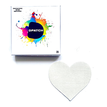 D Patch - CUSTOMISE YOUR PACK - Dexcom G6 CGM Patches Heart Shape [Cotton Material]