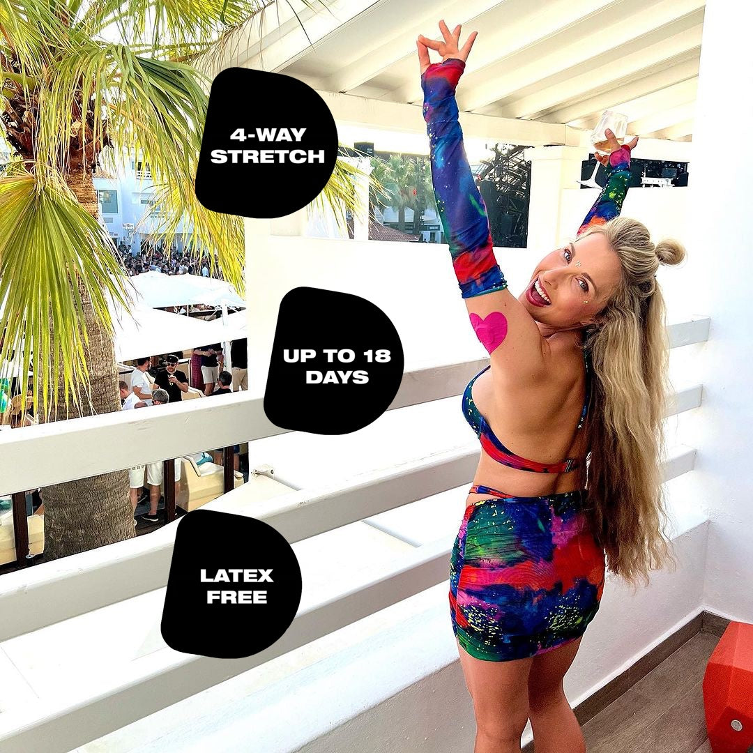 Freestyle Libre 2 waterproof smooth heart shaped sensor patch
