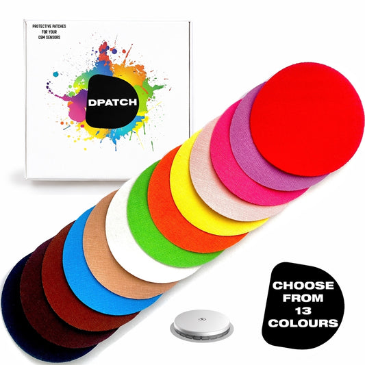 Freestyle Libre 2 Sensor Patch – Water Resistant Adhesive Sensor Cover | Cotton, Choose Your Colours – D Patch