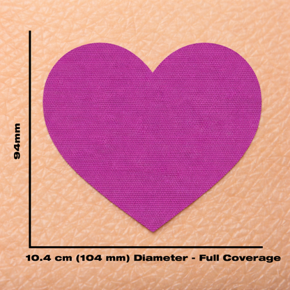 Freestyle Libre 2 waterproof cotton heart shaped sensor patch choose your colours
