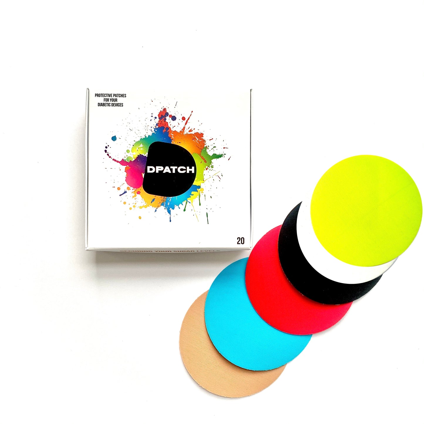 Freestyle Libre 2 waterproof smooth sensor patch choose your colours
