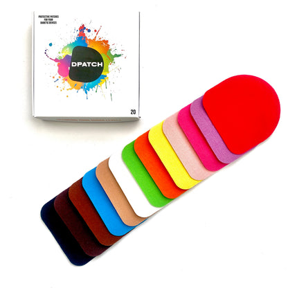 Freestyle Libre 2 Sensor Patch – Water Resistant Adhesive Sensor Cover | Cotton, Choose Your Colours – D Patch