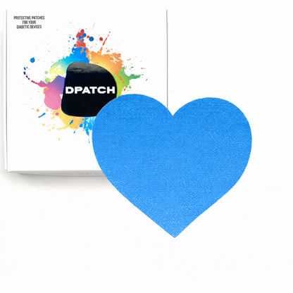 Guardian heart-shaped sensor patch packaging single colour