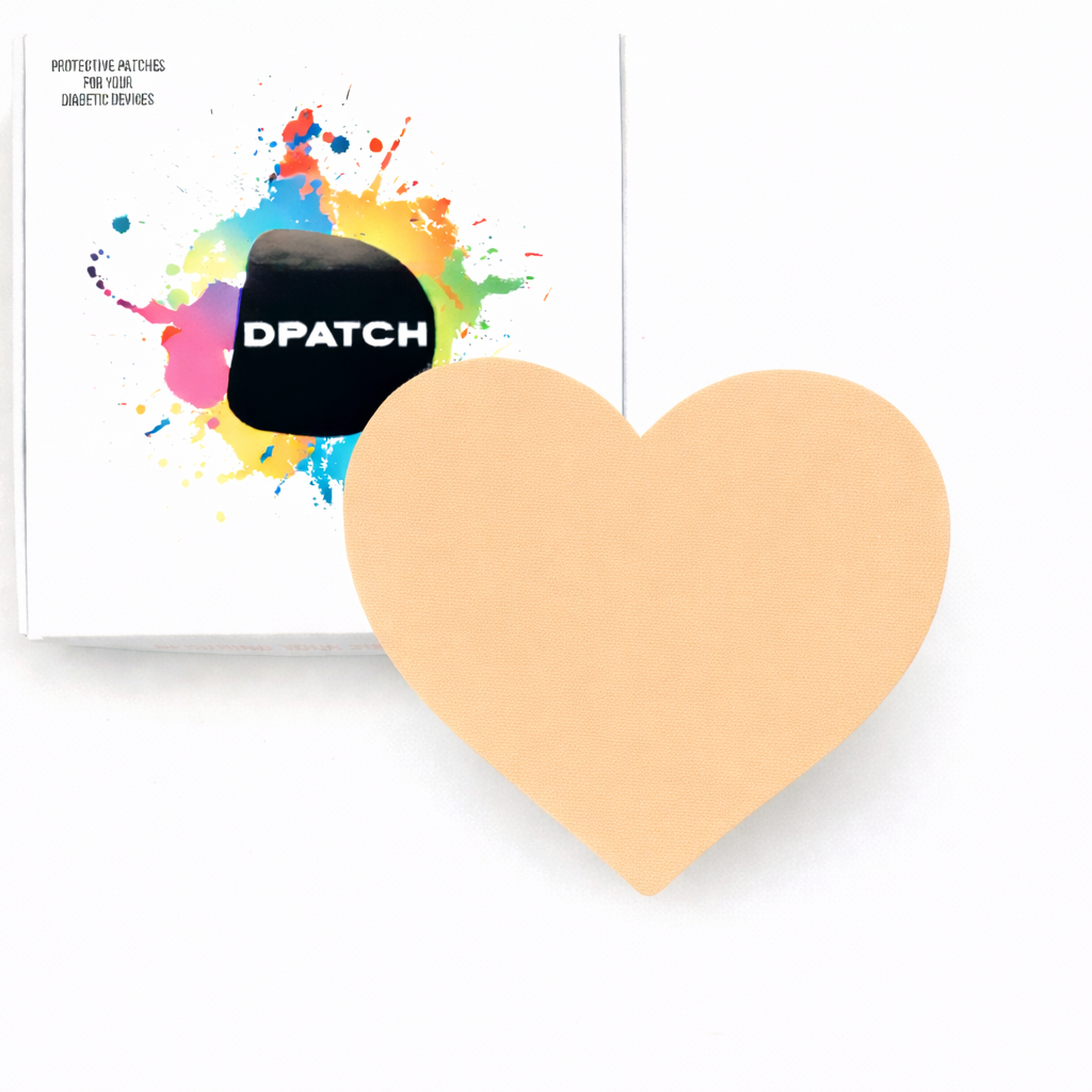 D Patch Guardian smooth heart CGM patches single colour