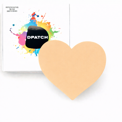 D Patch Guardian smooth heart CGM patches single colour