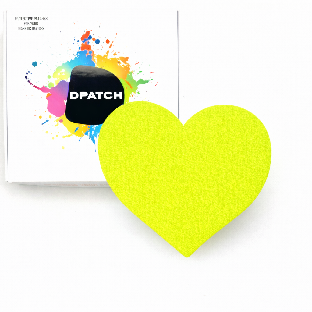 Guardian heart-shaped sensor patch packaging single colour