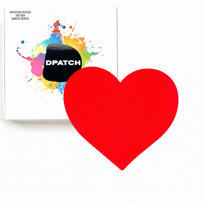 Guardian CGM smooth heart patch water-resistant adhesive