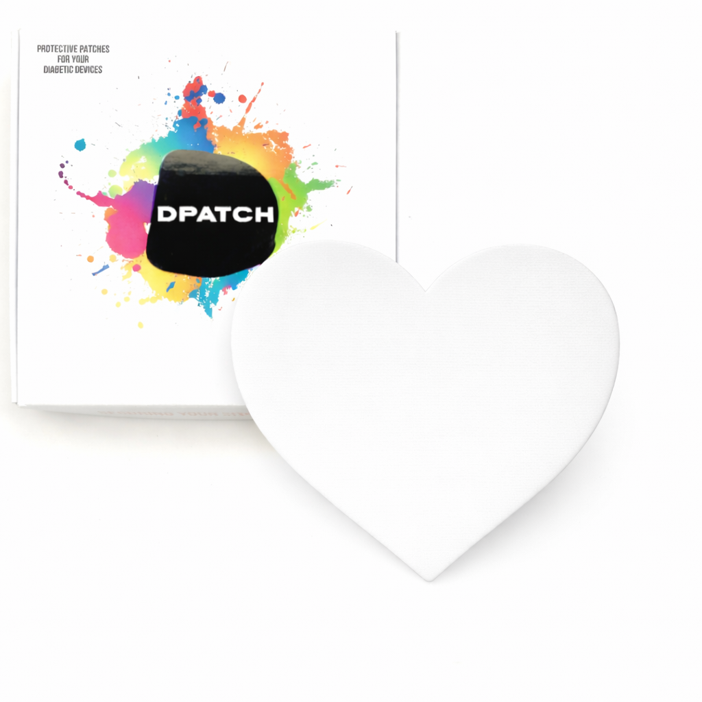 D Patch Guardian smooth heart CGM patches single colour